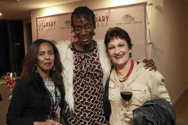 24/05/2016. Rahma Mire, Yewande Omotoso and Sue Grant-Marshal during the Sunday Times Literary Awards at Hill On Empire.
Picture: Masi Losi